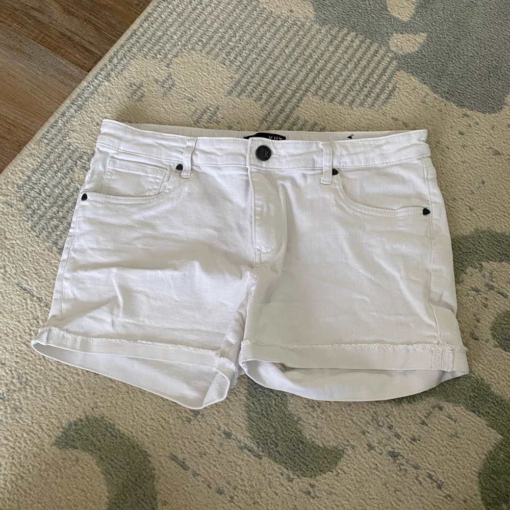 Kut from the Kloth white jean shorts size 12